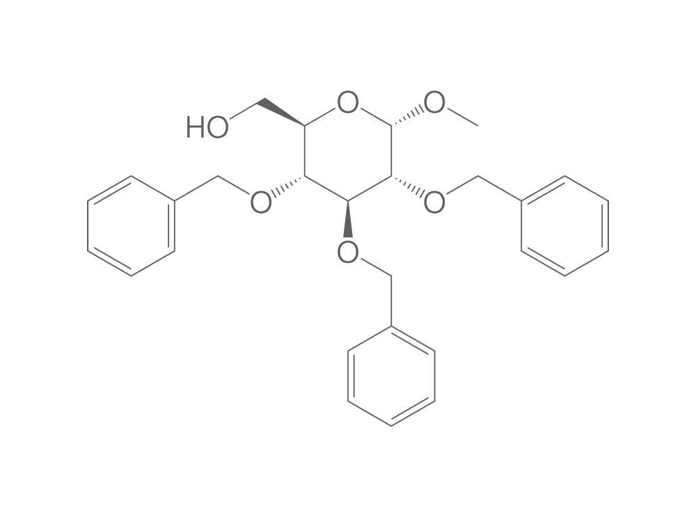 Methyl 2,3,4-tri-O-benzyl-a-D-glucopyran, oside, 500 mg - Luminix Health
