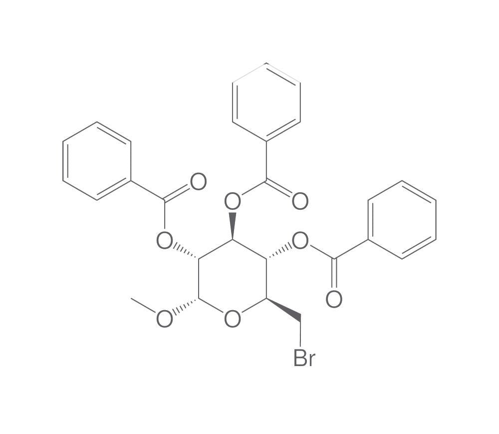 Methyl-2,3,4-tri-O-benzoyl-6-bromo-6-deo, xy-alpha-D-glucopyranoside, 1 g - Luminix Health