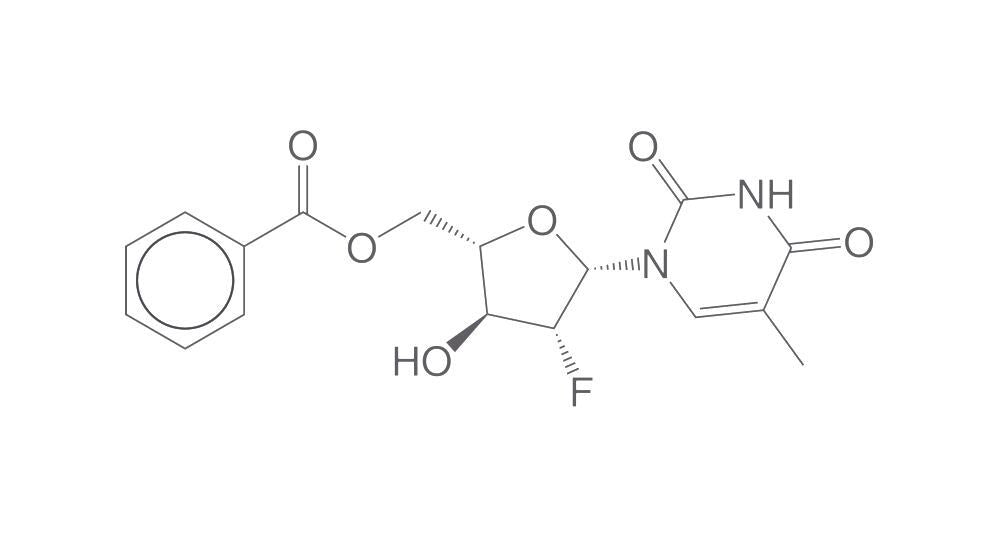 1-(5-O-Benzoyl-2-deoxy-2-fluoro-beta-, L-arabinofuranosyl)thymine, 50 mg - Luminix Health