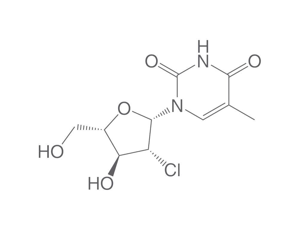 1-(2-Chloro-2-deoxy-beta-L-arabinofura, nosyl)thymine, 100 mg - Luminix Health