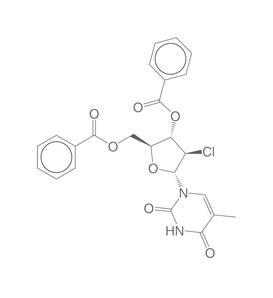 1-(3,5-Di-O-benzoyl-2-chloro-2-deoxy, -beta-L-arabinofuranosyl)thymine, 100 mg - Luminix Health