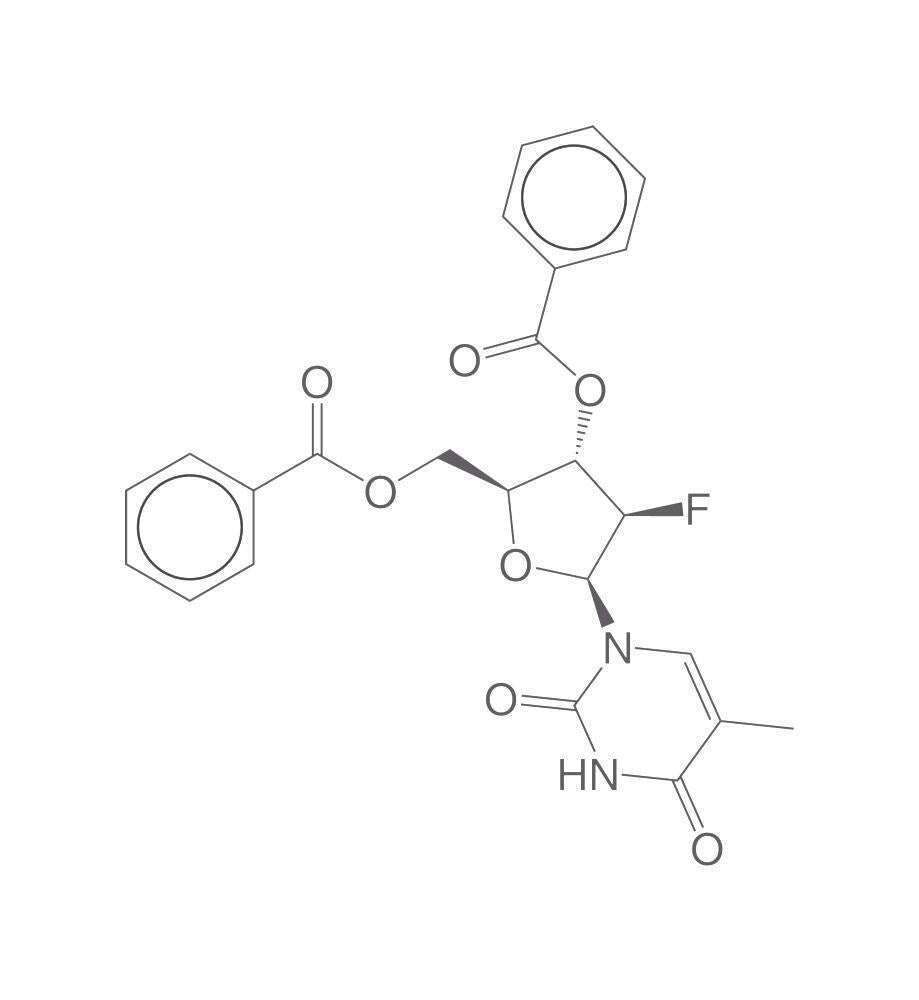 1-(3-5-Di-O-benzoyl-2-deoxy-2-fluoro, -alpha-L-arabinofuranosyl)thymine, 100 mg - Luminix Health