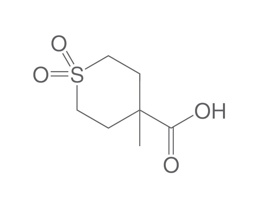 Tetrahydro-4-methyl-2H-thiopyran-4-, carboxylic acid 1,1-dioxide, 25 mg - Luminix Health