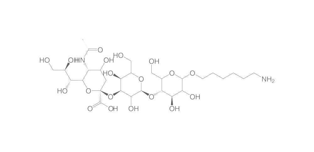 Image of 1-O-Aminohexyl 3'-sialyllactose sodium