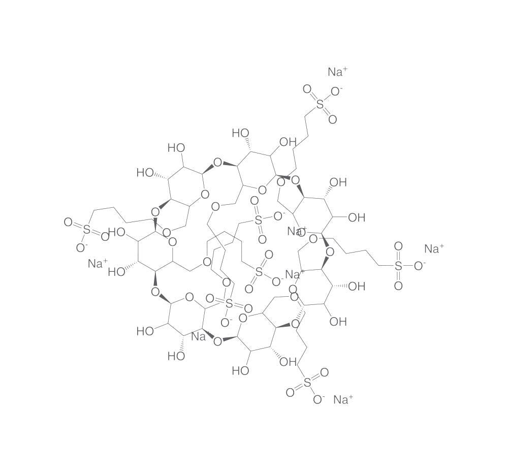 β-Cyclodextrin sulfobutyl ether sodium s, alt, 25 g - Luminix Health