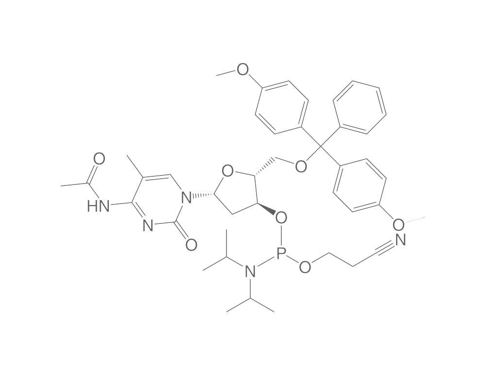 N4-Acetyl-2'-deoxy-5'-O-DMT-5-methylcyti, dine 3'-CE phosphoramidite, 500 mg - Luminix Health