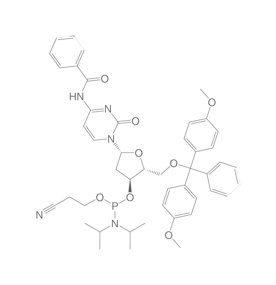 N4-Benzoyl-2'-deoxy-5'-O-DMT-cytidine 3', -CE phosphoramidite, 10 g - Luminix Health