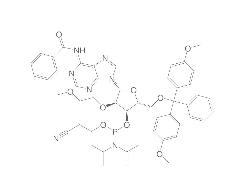 N6-Benzoyl-5'-O-DMT-2'-O-(2-methoxyethyl, )adenosine 3'-CE phosphoramidite, 5 g - Luminix Health