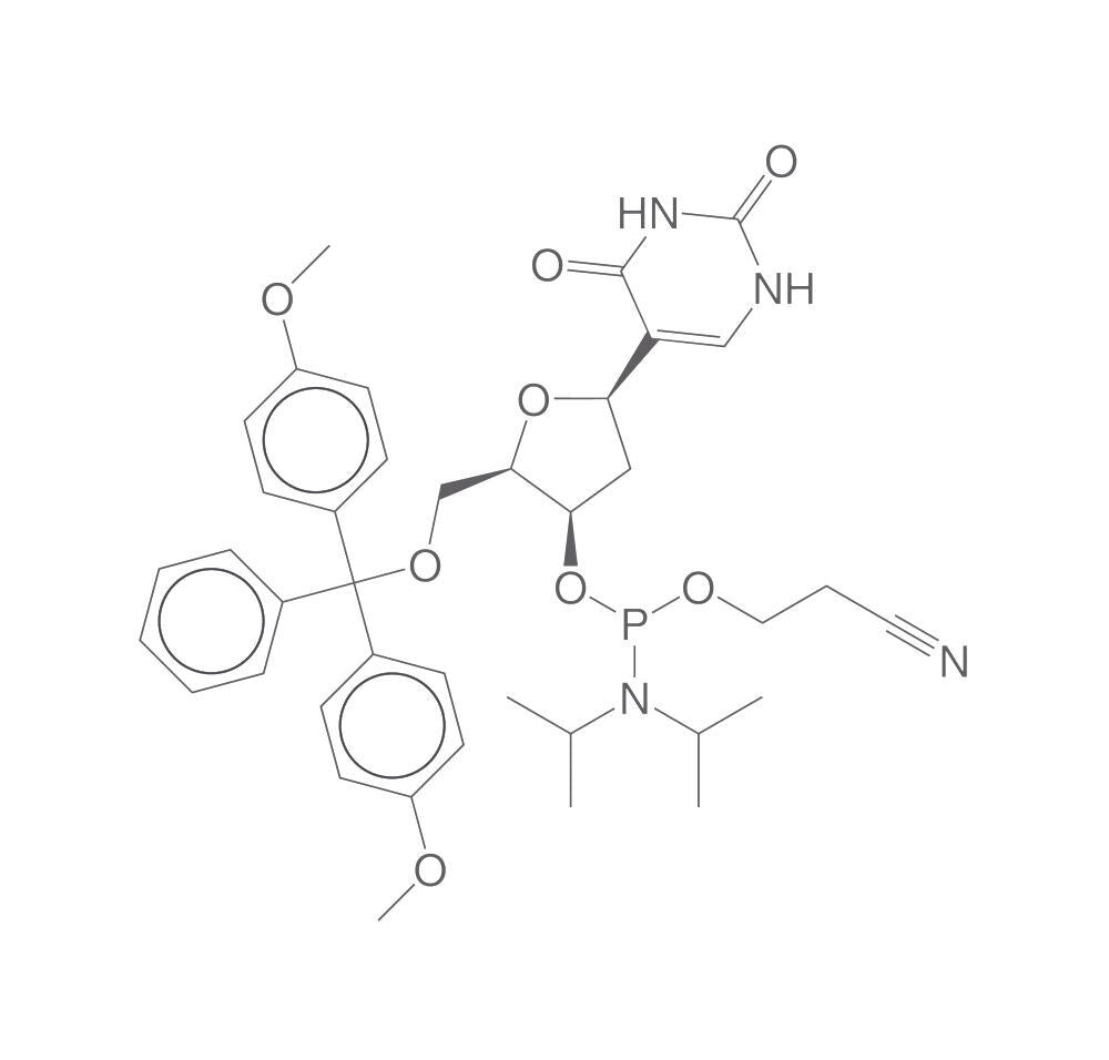 Image of 2'-Deoxy-5'-O-DMT-pseudouridine 3'-CE ph