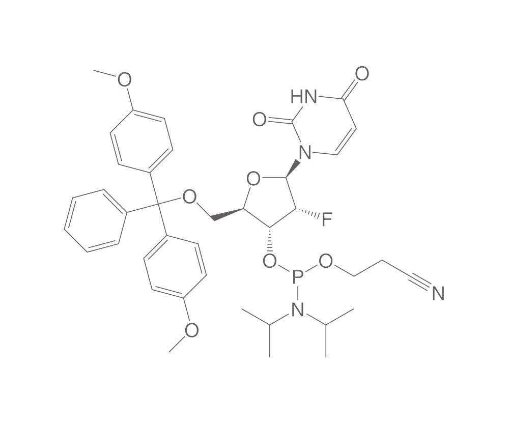 Image of 2'-Deoxy-5'-O-DMT-2'-fluorouridine 3'-CE