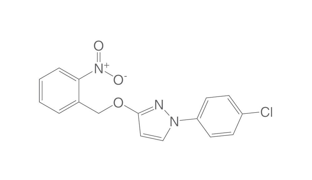 1-(4-Chlorophenyl)-3-((2-nitrobenzyl)oxy, )-1H-pyrazole, 25 mg - Luminix Health