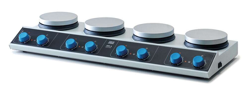 Type AM4 multi-position magnetic stirrer, 100 to 1500/min, max. 310 °C, 15 l - Luminix Health