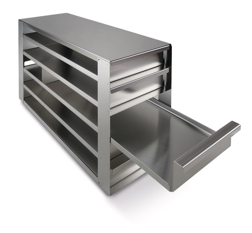 Drawer rack for cryogenic rack, 4 x 5, for box heights up to 78 mm, 1 unit(s) - Luminix Health