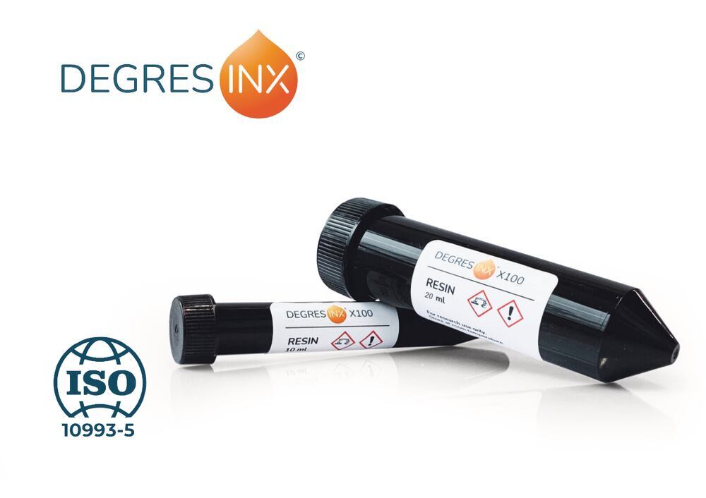 DEGRES INX X100, 10 ml,, for Digital Light Projection (DLP), 10 ml, plastic - Luminix Health