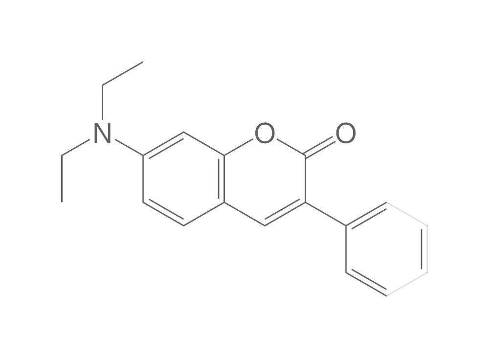 Coumarin VIS-400 Diethylamino Phenyl, Absorption maximum (MeOH) = 400 nm, 1 g - Luminix Health