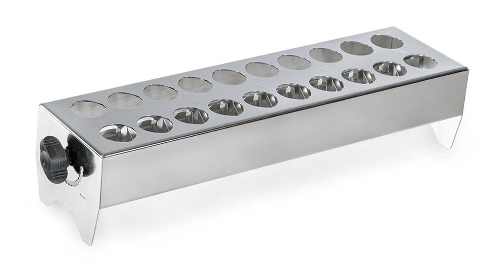 Test tube rack, For 20 test tubes, 17-20 mm Ø, 1 unit(s) - Luminix Health