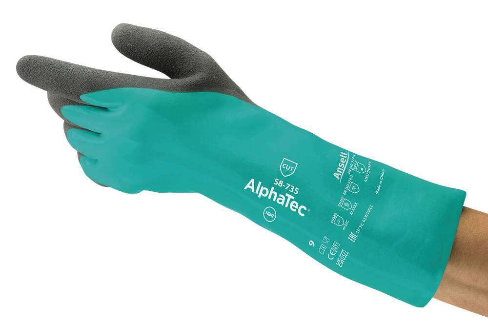 Image of AlphaTec® chemical protection gloves