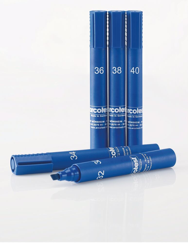 Image of Test ink pen blue, arcotest® 39 mN/m, 1 unit(s) - Luminix Health