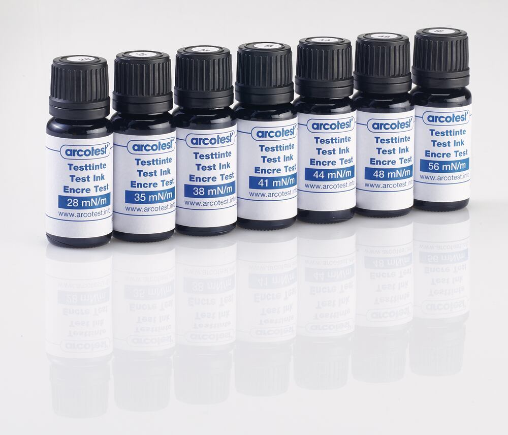 Image of Test ink blue, arcotest® 28 35 38 41 44 48 56 mN/m, without brush, UN-Nr. 1993 - Luminix Health