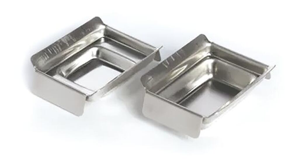 Metal embedding moulds, 37 x 27 x 9 mm, 10 unit(s) - Luminix Health