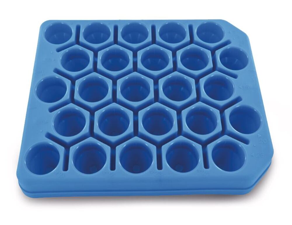 Sample stand for centrifuge tube, 50 ml, 5 x 5, conical (w/o stand. rim) - Luminix Health