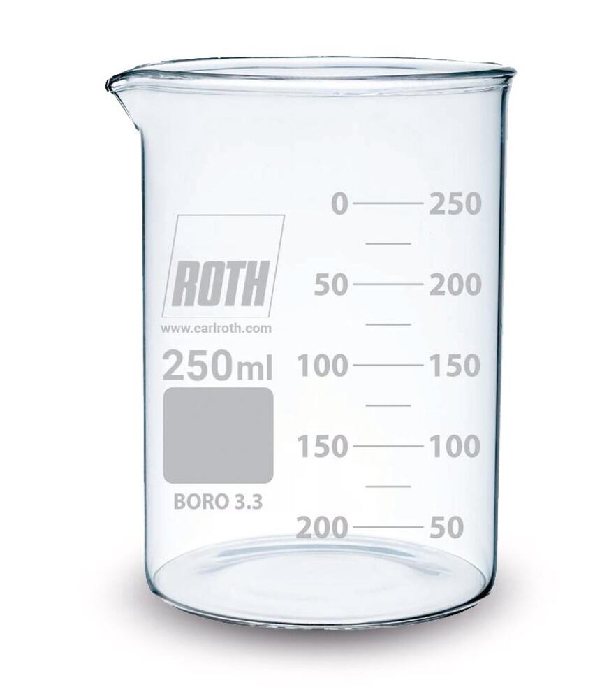 ROTILABO beaker, tall, 800 ml, borosilicate glass 3.3, 6 unit(s) - Luminix Health