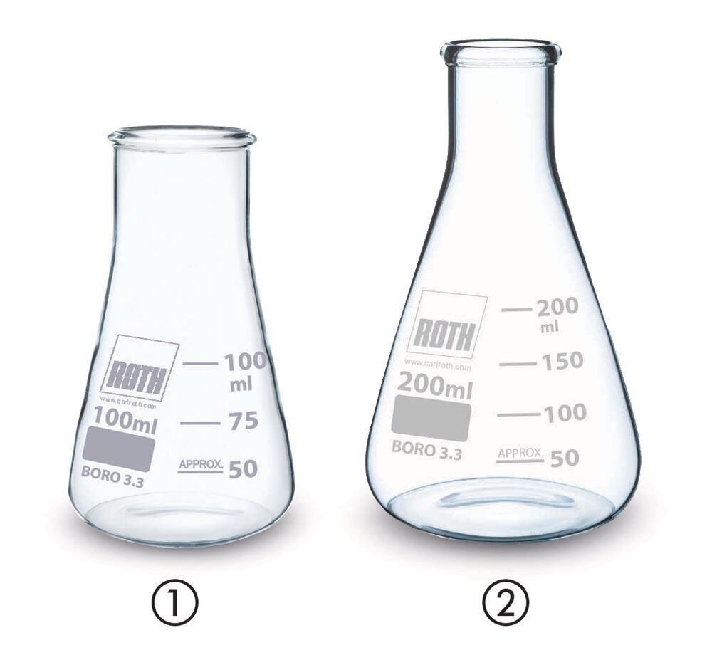 ROTILABO Erlenmeyer flasks, wide neck, 1000 ml, borosilicate glass 3.3 - Luminix Health
