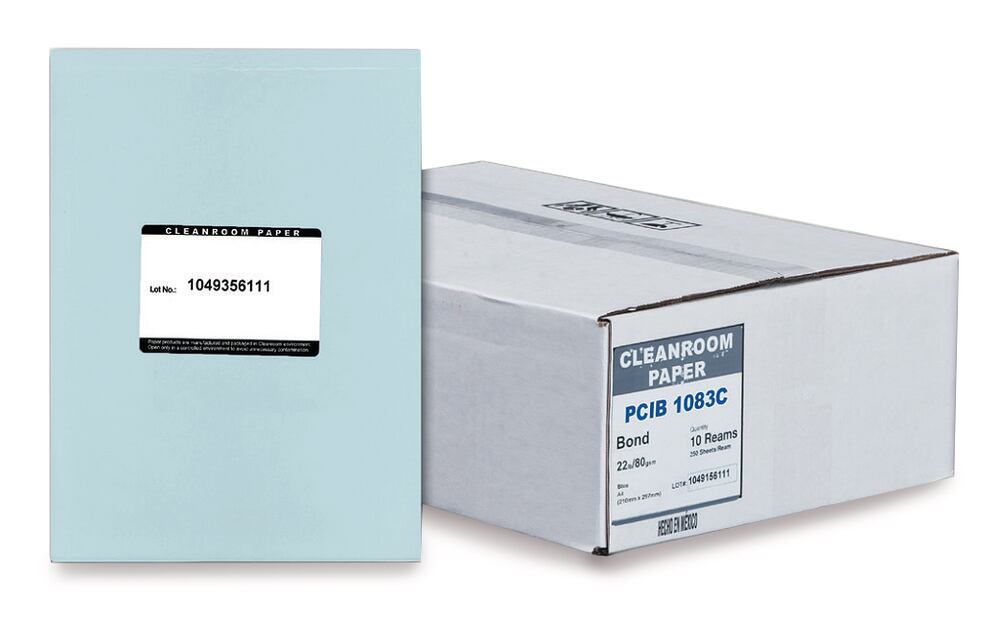 Image of A4 clean-room paper, blue, 80 g/m²