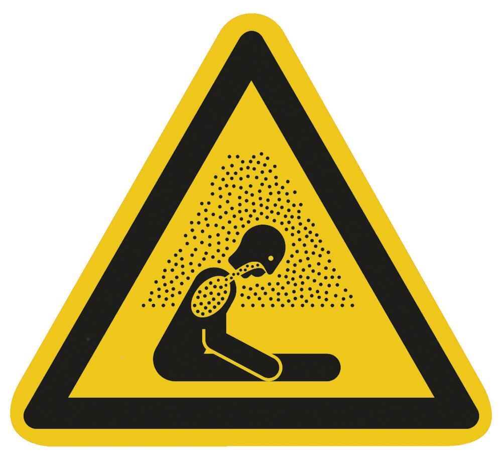 Warning sign, single label, PE film, Warning sign choking hazard, 200 mm - Luminix Health