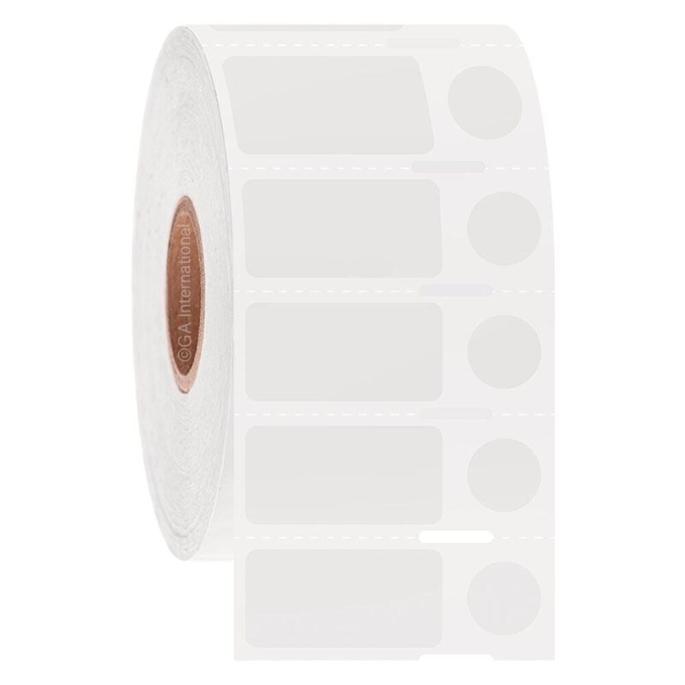 CryoSTUCK® direct thermal labels, 25.4 x 12.7 mm + Ø 9.5 mm , 1000 unit(s) - Luminix Health