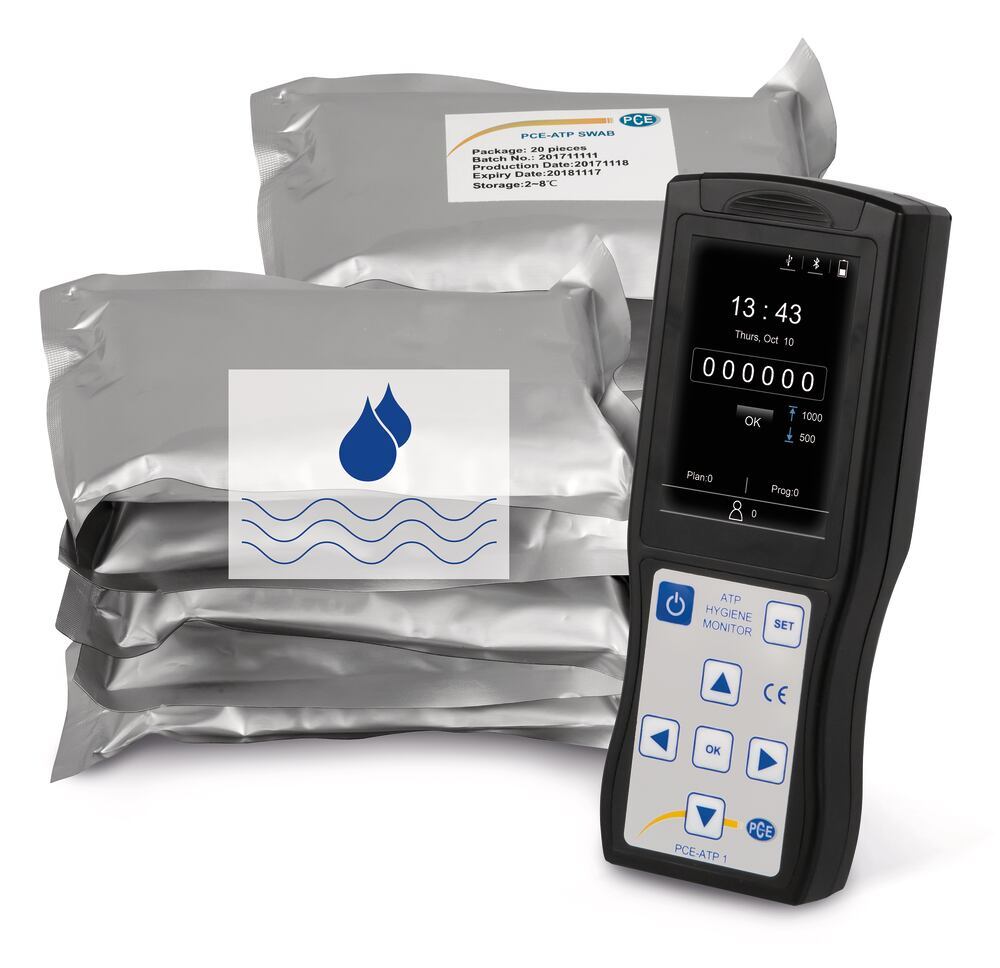 ATP measuring device, PCE-ATP 1 Set 3 (for surfaces, water), 1 unit(s) - Luminix Health