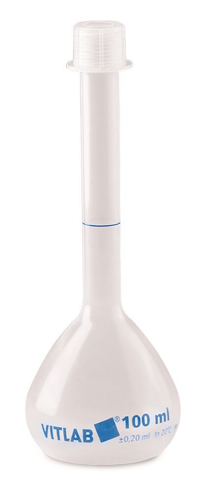 Volumetric flask, PP, Screw cap, GL 18, 10 ml, 2 unit(s) - Luminix Health