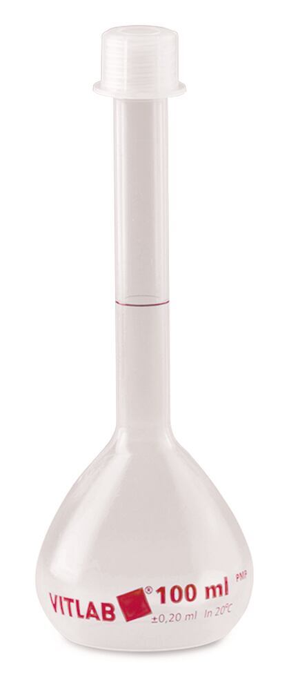 Volumetric flask, PMP, Screw cap, GL 18, 50 ml, 2 unit(s) - Luminix Health