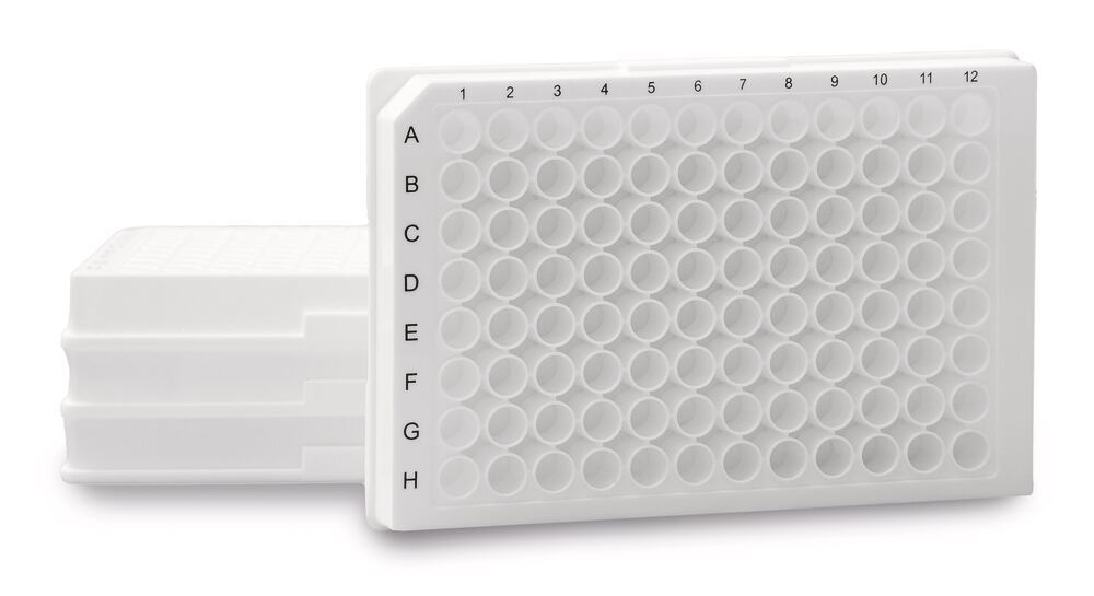 Rotilabo® microtest plates BioBased, 96-well, flat bottom, white, 25 unit(s) - Luminix Health