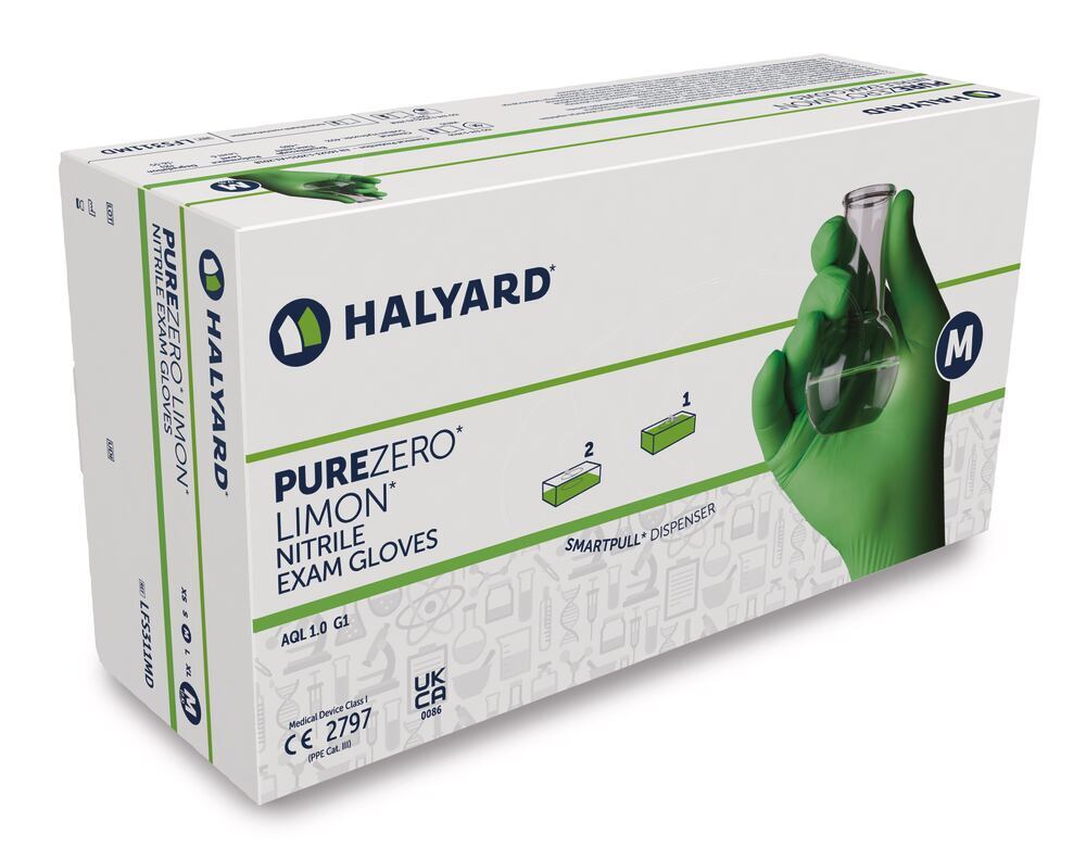 PUREZERO LIMON disposable gloves, Size M, 200 unit(s) - Luminix Health