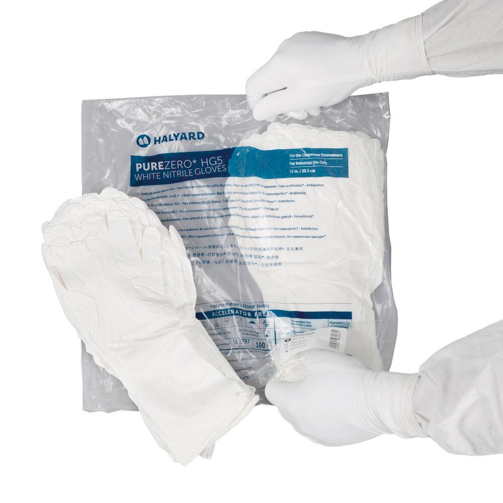 PUREZERO HG5 White disposable gloves, Nitrile, size S, 100 unit(s) - Luminix Health