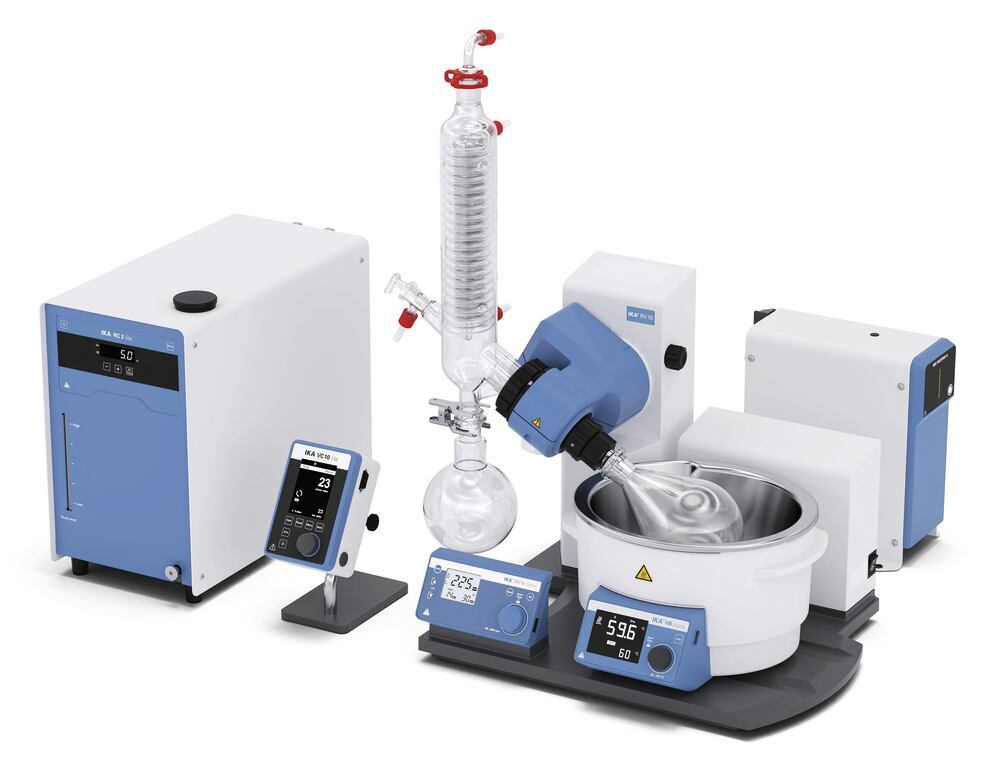 RV 10 V rotary evaporator Starter Sol., Complete package, non-coated glassware - Luminix Health