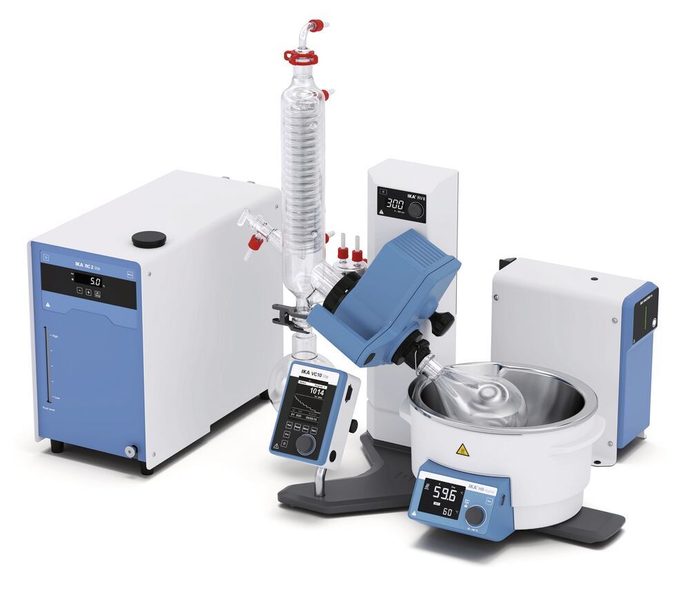 RV 8 V rotary evaporator Starter Sol., Complete package, non-coated glassware - Luminix Health