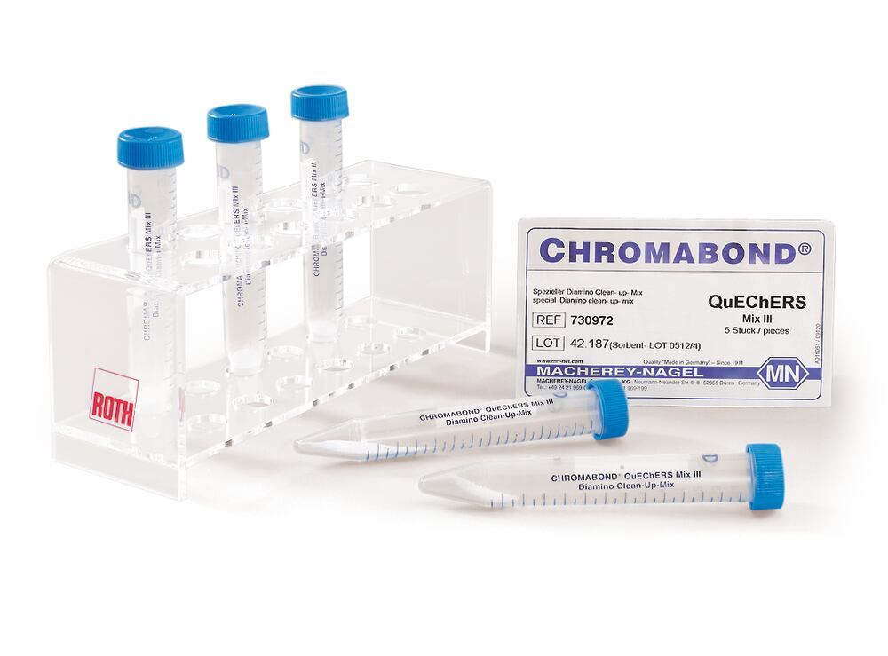 QuEChERS Clean-up Mix IV, CHROMABOND® Diamino/Carbon mix, 50 unit(s), plastic - Luminix Health