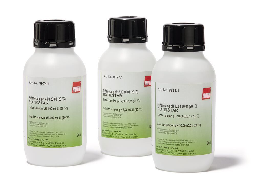 Buffer solution pH 9,00 ±0,01 (20 °C), ROTI®Star, 500 ml, plastic - Luminix Health