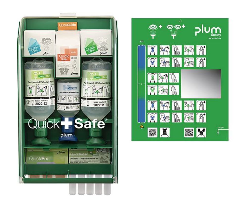 Eye wash first aid box QuickSafe Complete - Luminix Health