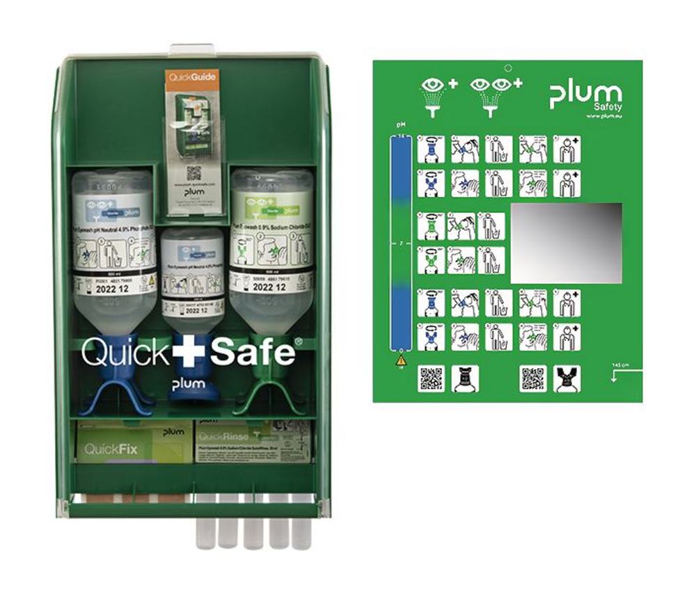 Eye wash first aid box QuickSafe Chemical industry - Luminix Health