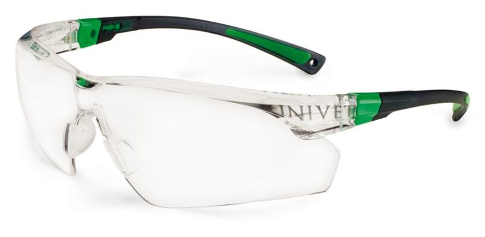 Safety glasses 506U, frame colour black/green, 1 unit(s) - Luminix Health