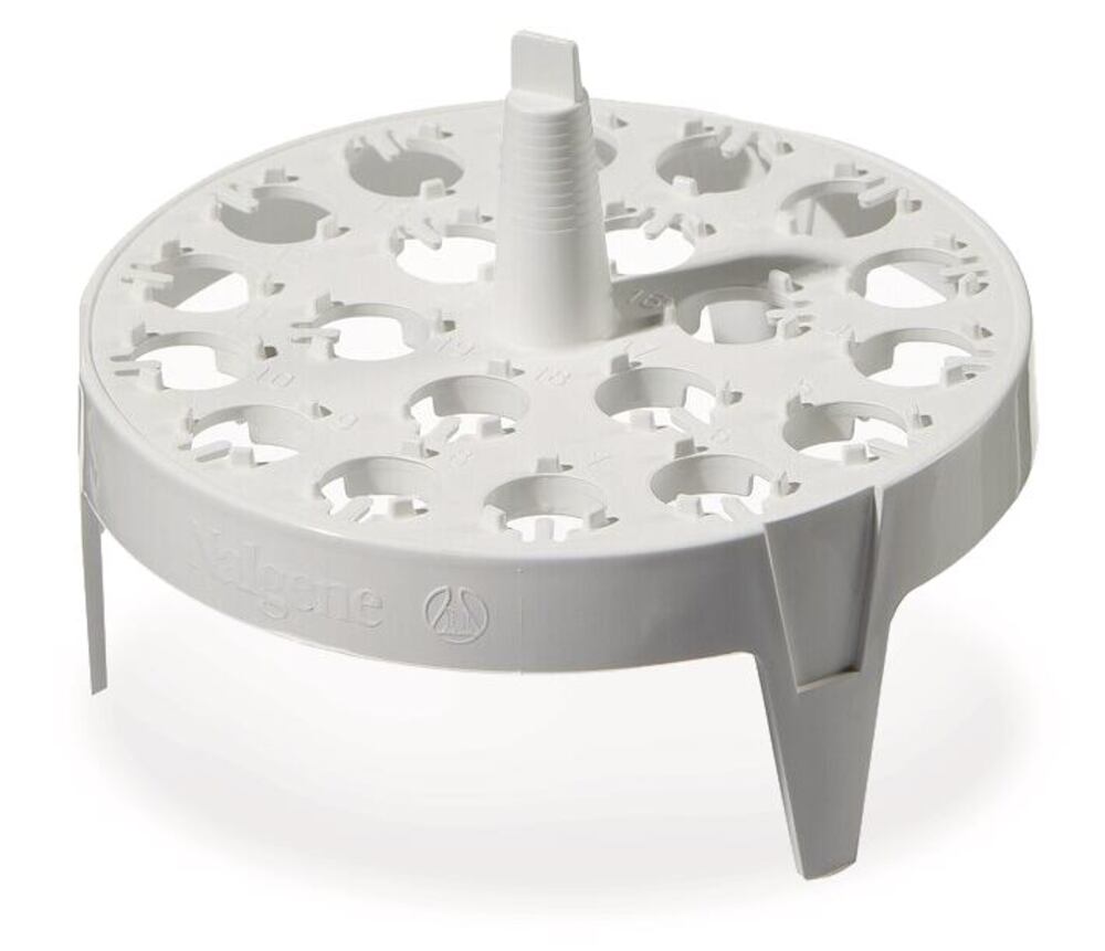 Microcentrifuge tube rack, round, PP, for 1/1.5/2 ml tubes, 20 holes, 1 unit(s) - Luminix Health