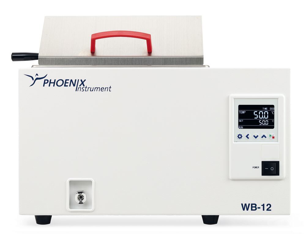 Water bath WB-12, 12 l, Temperature range 5 °C above RT to 99 °C, 1 unit(s) - Luminix Health