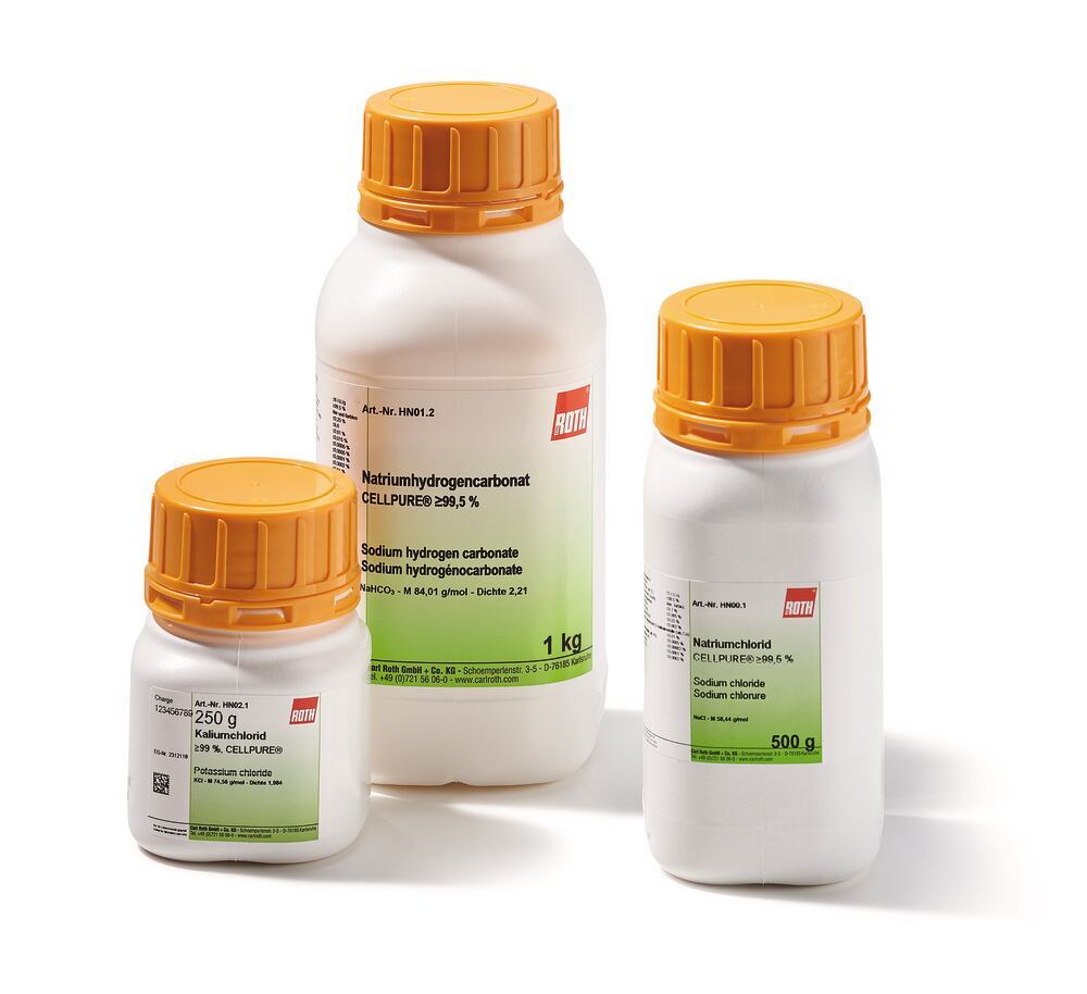 Potassium acetate, min. 99 %, CELLPURE®, 250 g, plastic - Luminix Health
