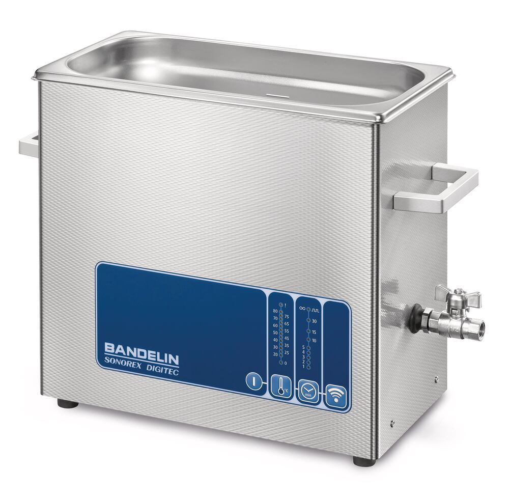 Ultrasonic compact bath SONOREX DIGITEC, DT 255 H, volume 5.5 l, 1 unit(s) - Luminix Health