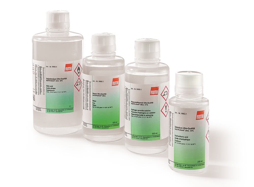 Water , ROTIPURAN® Ultra, 500 ml, LDPE - Luminix Health