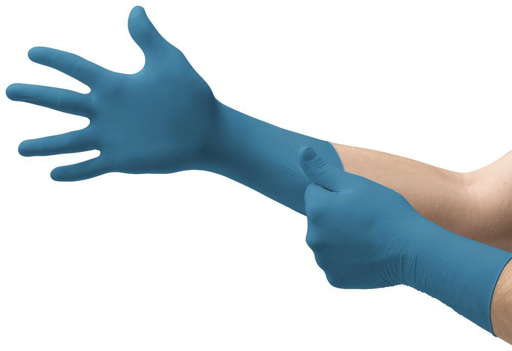 Disposable gloves TouchNTuff® 92-665, size XL, 9 1/2-10, powder free,lightblue - Luminix Health