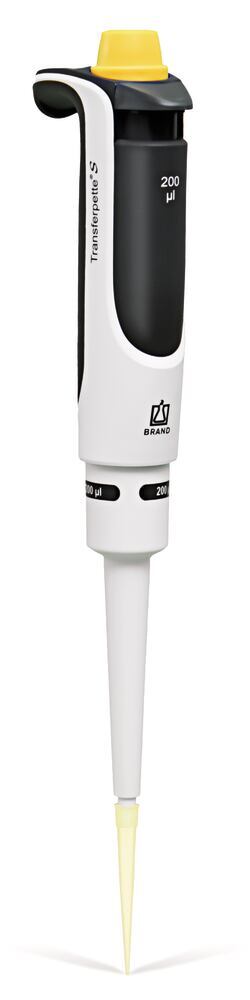 Microlitre pipette Transferpette® S, 1-channel, fixed, F-200, 200 µl, 1 unit(s) - Luminix Health